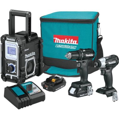 Makita 18V LXT 2.0 Ah Li-Ion Sub-Compact Brushless Cordless 3-Piece Combo Kit