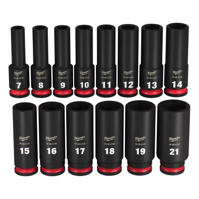 14PC SHOCKWAVE Impact Duty? 3/8" Drive Metric Deep 6 Point Socket Set