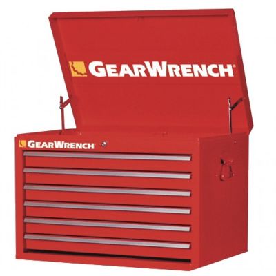 GearWrench 83124 TEP Series 27 in. 6-Drawer Top Chest, Red