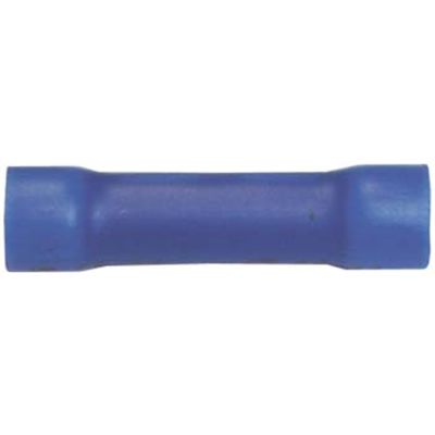 Blue Vinyl Butt Connector fits 14-16 gauge wire (Bag 100)