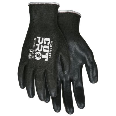 MCR Safety Cut Pro 13 Gauge HyperMax, Shell PU Coated Palm and Fingertips