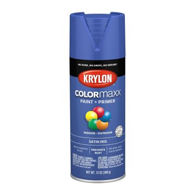 Krylon COLORmaxx Paint + Primer, Satin Iris
