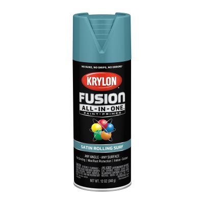 Krylon Fusion All-In-One Paint + Primer, Satin Rolling Surf