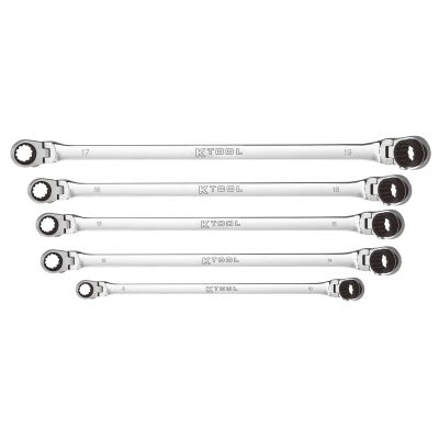 5 Pc. Metric Double Box Univ Spline 90 Tooth Rev Ra