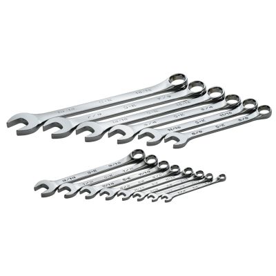 WRENCH SET COMBINATION 14 PC SAE HI POLISH