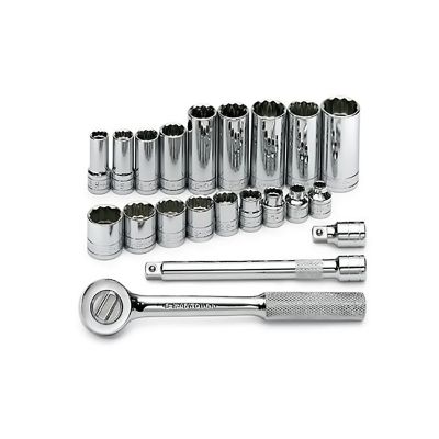 Set Skt 3/8Dr 12PT Fr 21Pc