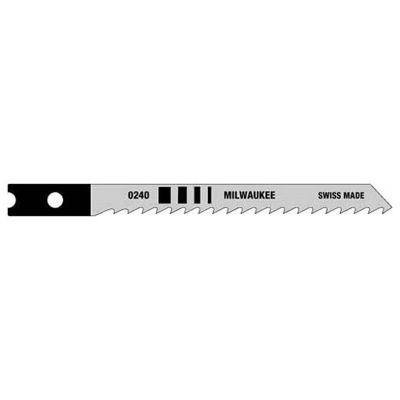 Milwaukee 3-1/8 in. General Purpose Jig Saw Blades, 8 TPI, High Carbon Steel, U-Shank, (5-Pack)