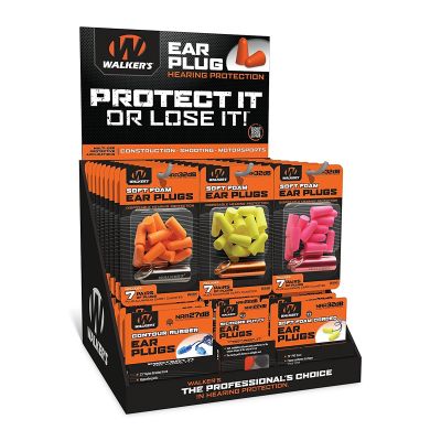 Ear Plug Display (58 Assorted Packs)
