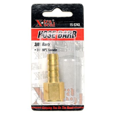 3/8" HOSE BARB, 1/4" NPT FEMALE