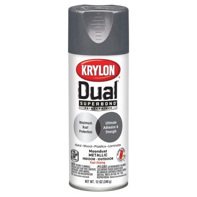 Krylon Dual Superbond Paint+Primer; Moondust Metallic; 12 oz. Aerosol