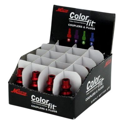 ColorFit Plugs M-style Red 1/4" NPT
