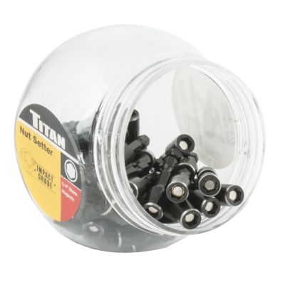Titan 50-Piece 1/4 in. Magnectic Nut Setter Display
