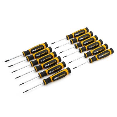 12 Pc. Phillips?/Slotted/Torx? Mini Dual Material Screwdriver Set