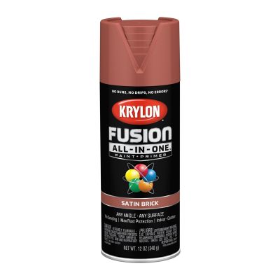 Krylon Fusion All-In-One Paint + Primer, Satin Brick