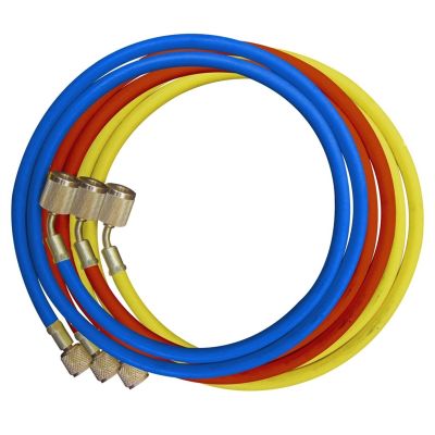 3 Piece 96" A/C Hose Set with Automatic Shut Off Valves