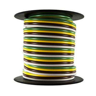 Trailer Wire Bonded-Rated 80C 16AWG 4-Way, 100Ft