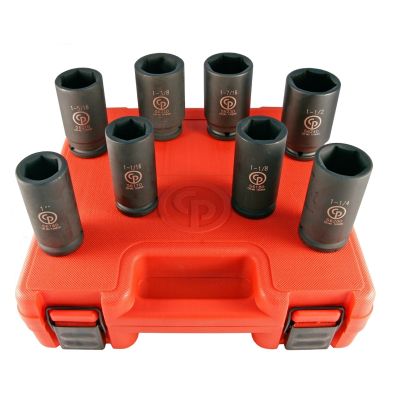 8 Piece SAE Deep Socket Set