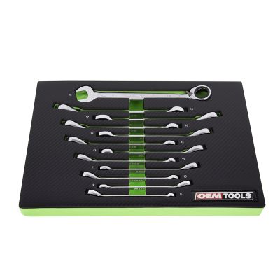 12PC RingStop Reversible Ratcheting Wrench Set - Metric