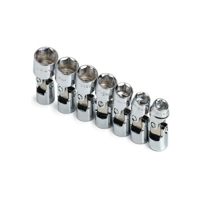 7 Piece 3/8" Drive 6 Point SAE Flex Socket Set