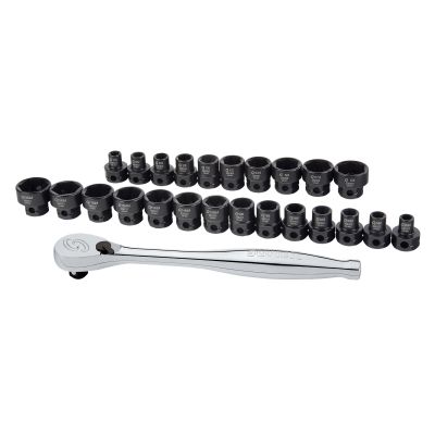 Sunex Tools 25-Piece 3/8 in. Drive Low Profile Impact Socket Set
