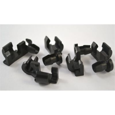 Nylon Door Lock Rod Clip Left-Hand Side, 5/32" (4mm) Rod Size (100/Bag)
