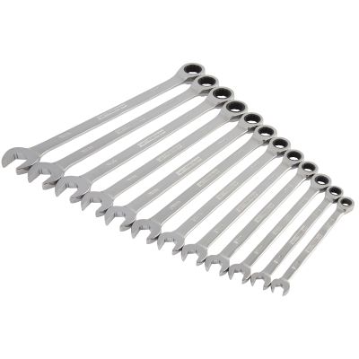 12 Piece Metric 144 Position Ratcheting Wrench Set