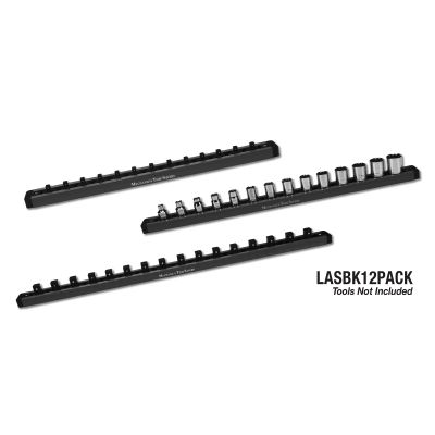 Lock-A-Socket Pack, Black, Includes (4) Each: LAS25BK, LAS38BK, LAS50BK