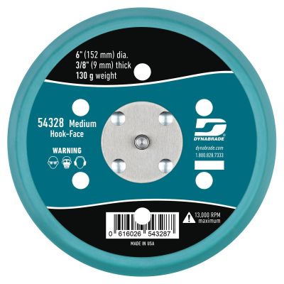6 IN HOOK-FACE SANDING PAD