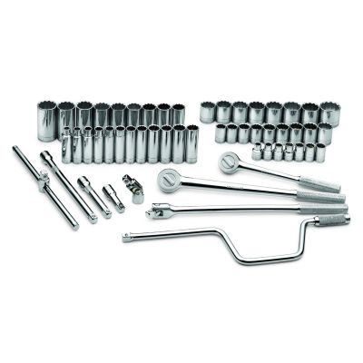 54 pc. 1/2" Drive 12-Point Std & Deep Metric Socket Set