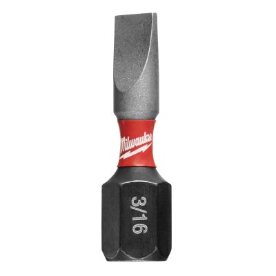 SHOCKWAVE Impact Slotted 3/16" Insert Bits (Bulk 25)