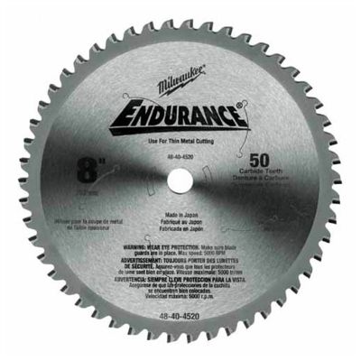 Milwaukee 8 in. Circular Saw Metal Cutting 50 Teeth Blade MATB