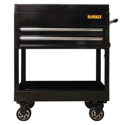 DeWalt 2-Drawer Sliding Top Utility Cart, Black