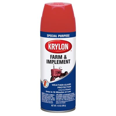 Krylon Farm/Implement Paints; Ford Red; 12 oz.; Aerosol