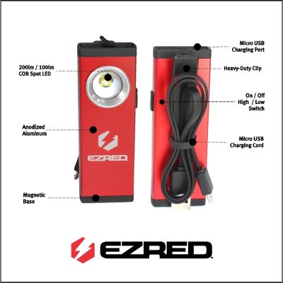 Rchrgbl Spot Pocket Work Light-Display Pack (12)