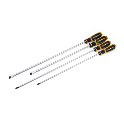 4 Pc. Phillips?/Slotted Dual Material Screwdriver Set