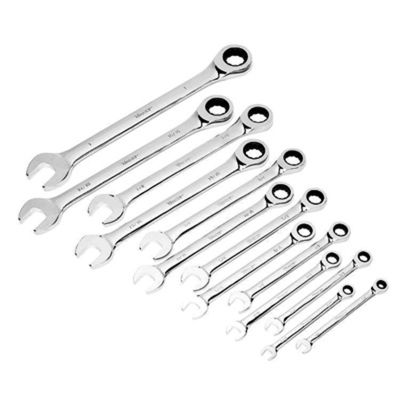 13pc SAE Ratcheting Comb Wr Set