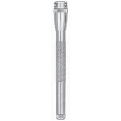 Mini Maglite Holster Package, Gray Pewter, 2 AAA Batteries, LED Bulb, Black Polypropylene Holster, B