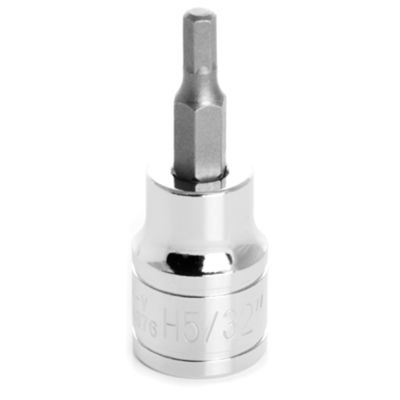 Chrome Hex Bit Socket, 3/8" Drive, 5/32" Hex Bit