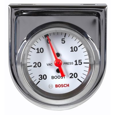 2" Mechanical Vacuum/Boost Gauge, White Face