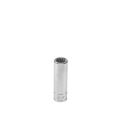11/32" 1/4" Drive 12-Point Fract SAE Deep Chrome Socket