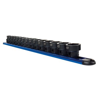 Sunex Tools 15-Piece 1/2 in. Drive Low Profile Impact Socket Set w/ Hex Shank, Metric