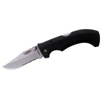 Easy Grip 3.75" Clip Point Serrated Folding Knife