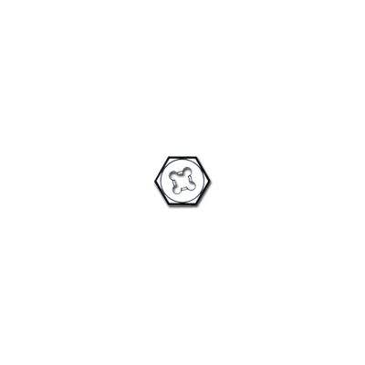 1 in. Fractional Hexagon Die  3/8 in. - 16NC