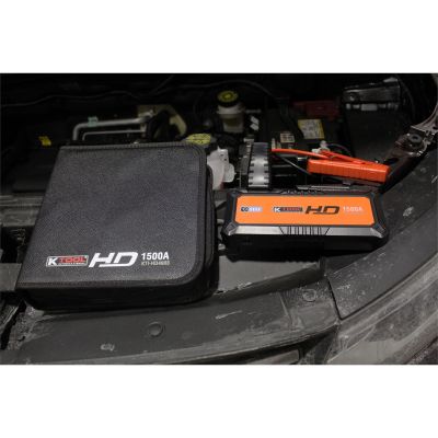 Compact Jump Starter for Gasoline and Diesel Engines 1500 amp, 12-volt, 24,000mAh