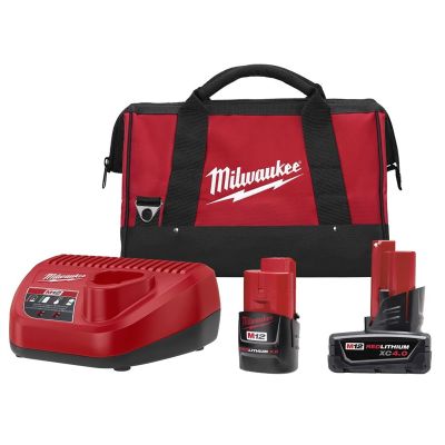 M12 REDLITHIUM CP 2.0Ah & XC 4.0Ah Battery and Charger Starter Kit