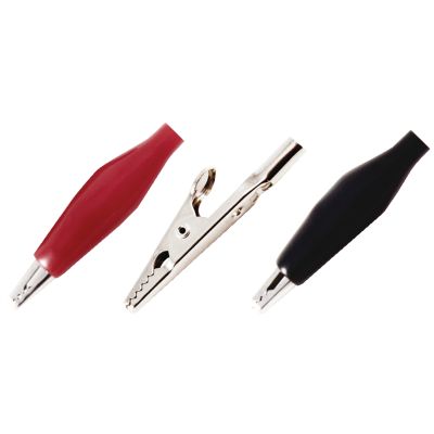 2" 10A Alligator Clips w/Vinyl Boots R/B 2Sets