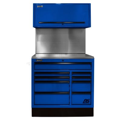 Homak Mfg. 41 in. Centralized Tool Storage(CTS) Set includes Roller Cabinet,Canopy,Support Beams,Bas