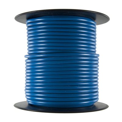 Primary Wire - Rated 80C 18 AWG, Blue 100 Ft.