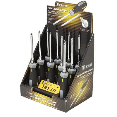 10PC One Tip Fits All Screwdriver Display