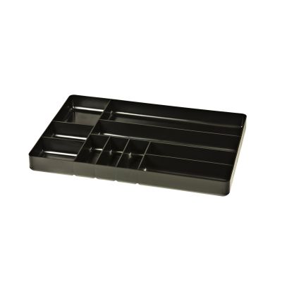Ernst 10-Compartment Plastic Organizer Tray, Black